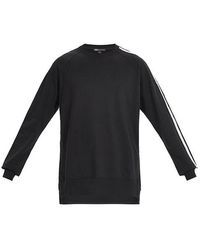 adidas - Y-3 3-Stripes French Terry Crew Sweatshirt - Lyst