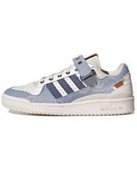 adidas - Originals Forum Low Cozy Wear-Resistant Non-Slip Skateboarding Shoes Denim - Lyst