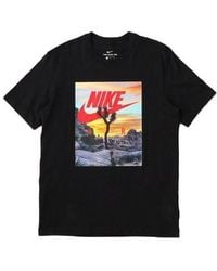 Nike - Sportswear Printing Pattern Round Neck Short Sleeve - Lyst
