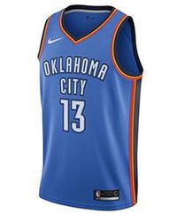 Nike - Nba Basketball Jersey Sw Fan Edition Oklahoma City Thunder Paul George No. 13 - Lyst