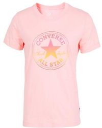 Converse - (Wmns) Alphabet Pattern Printing Round Neck Short Sleeve - Lyst