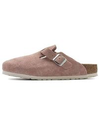 Birkenstock - Boston Soft Footbed Suede Leather Narrow Fit - Lyst