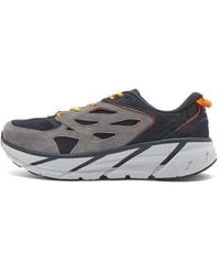 Hoka One One - Clifton L Suede Lunar Rock' - Lyst