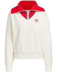 adidas - (Wmns) Originals X Feifei Ruan Crewneck Zip Up Sweatshirt Asia Sizing - Lyst