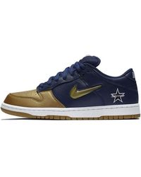 Nike - X Supreme Sb Dunk Low Qs 'Metallic' - Lyst