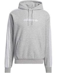 adidas - Originals Comfort 3-Stripes Hoodie 'Heather' - Lyst