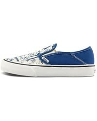 Vans - Slip-On Sf Classic Casual Skateboarding Shoes Funny Printing - Lyst