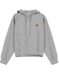 KENZO - (Wmns) Fw20 Small Tiger Head Loose Hooded Long Sleeves Hoodie Pearl - Lyst