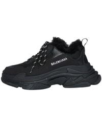 Balenciaga - Triple S Sneaker 'Faux Fur' - Lyst