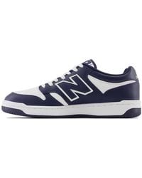 New Balance - 480 Shoes White/navy - Lyst