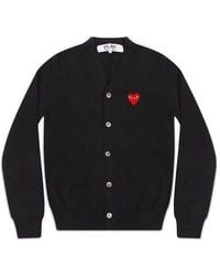 COMME DES GARÇONS PLAY - Cardigan Emblem - Lyst
