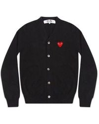 COMME DES GARÇONS PLAY - Cardigan Emblem - Lyst