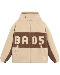 Li-ning - Badfive Logo Fleece Full Zip Jacket 'Creamy' - Lyst