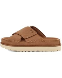 UGG - (Wmns) Goldenstar Cross Slide 'Chestnut' - Lyst