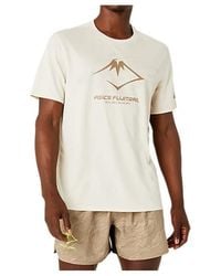 Asics - Fujitrail Running T-Shirt 'Oatmeal' - Lyst