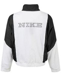 Nike - Sportswear Full-length Zipper Cardigan Splicing Contrasting Colors Woven Jacket - Lyst