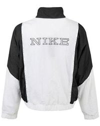 Nike - (Wmns) Sportswear Full-Length Zipper Cardigan Splicing Contrasting Colors Woven Jacket - Lyst