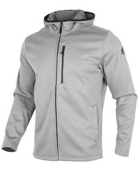 adidas - Perfom Fl Jkt Solid Color Fleece Lined Stay Warm Hooded Jacket - Lyst