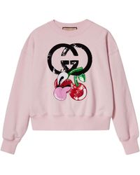 Gucci - (Wmns) Cotton Jersey Sweatshirt With Embroidery - Lyst