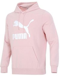 PUMA - Classics Logo Printing Pullover Sports - Lyst