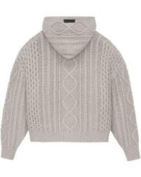 Fear Of God - Fw23 Cable Knit Hoodie Cloud' - Lyst