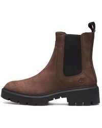 Timberland - (Wmns) Cortina Valley Chelsea Boots 'Dark Brownfull Grain' - Lyst