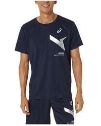 Asics - A-I- Dry Short Sleeve T-Shirt 'Midnight' - Lyst