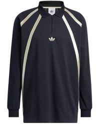 adidas - Rugby Long Sleeve Polo Shirt Asia Sizing - Lyst