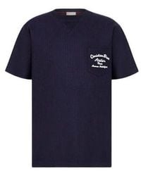Dior Bobby 1947 Embroidered T-Shirt in Black for Men | Lyst