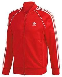 adidas - Originals Logo Casual Breathable Sports Side Stripe Jacket - Lyst