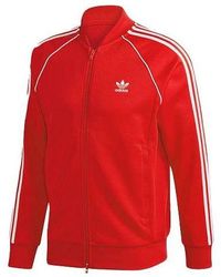 adidas - Originals Logo Casual Breathable Sports Side Stripe Jacket - Lyst
