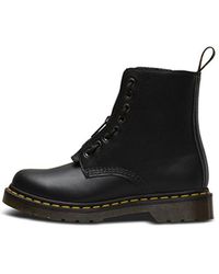 Dr. Martens Black Patent 1460 Pascal Front Zip Boots | Lyst