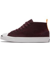 Converse - Jack Purcell Mid 'Deep Bordeaux' - Lyst