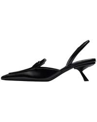 Prada - (Wmns) Brushed Leather Slingback Pumps - Lyst