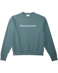 adidas - Originals X Pharrell Williams Crossover Casual Breathable Solid Color Round Neck Pullover Long Sleeves Green - Lyst