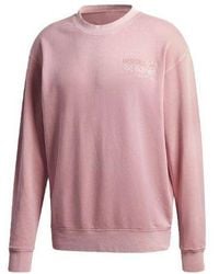 adidas - Originals Logo Pattern Loose Round Neck Long Sleeves - Lyst