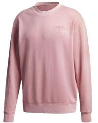 adidas - Originals Logo Pattern Loose Round Neck Long Sleeves - Lyst