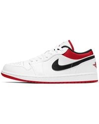 Nike - Air 1 Low "white / Gym Red" Shoes - Lyst
