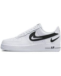 Nike - Air Force 1 Low-top Sneakers White/black - Lyst