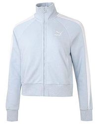 PUMA - (Wmns) Iconic T7 Embroidery Logo Zip Jacket - Lyst