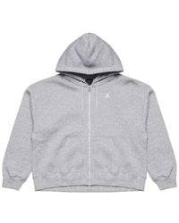 Nike - (Wmns) Air Brooklyn Fleece Full-Zip Hoodie Asia Sizing 'Dark Heather' Fd7866-063 - Lyst