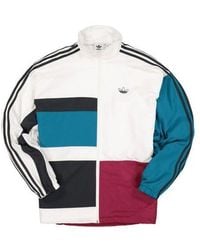 adidas - Originals Spirit Oversized Splicing Sports Jacket - Lyst
