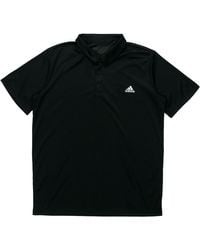 adidas - Fab Logo Applique Sports Breathable Short-Sleeve Polo Shirt - Lyst