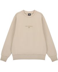 New Balance - Solid Color Round Neck Sports Pullover - Lyst