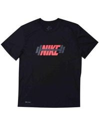 Nike - Dri-Fit Legend Logo Printing Short Sleeve - Lyst