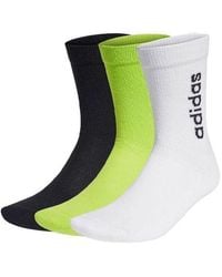 adidas - Neo Hc Vt Crew 3Pp Solid Color Alphabet Sports Socks Couple Style 3 Pairs - Lyst