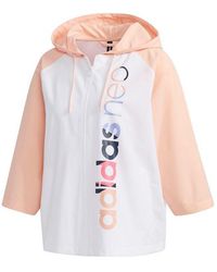 adidas - (Wmns) Neo Sleeve Hooded Sports Jacket - Lyst