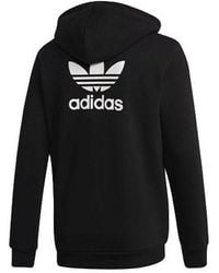 adidas - Originals Trf Flc Hoodie Zipper Fleece Lined Stay Warm Hooded Jacket - Lyst