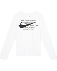 Nike - Swoosh Casual Sports Double-Hook Crew-Neck Long Sleeve - Lyst