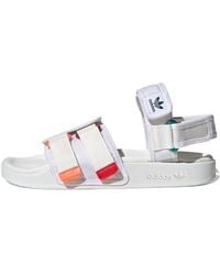 adidas - Adilette Sandal 4.0 Scarlet True' - Lyst